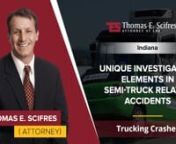 scifreslaw.com/nnThomas E. Scifres, PC - Attorney At Lawn43 Public Square,nSalem, IN 47167,nUnited Statesn812-896-1272nnTrucking companies carry much higher limits on their insurance than typical automobile drivers, and their trucks and drivers are subject to many more regulations than typical passenger vehicles. The reason for both of these differences is obvious – commercial trucks pose a much more significant threat of serious harm to others around them when they are on the road.nNormal pas