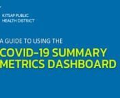 A guide to Using Kitsap Public Health District&#39;s COVID-19 Summary Metrics Dashboard. The dashboard is posted here: https://kitsappublichealth.org/communityHealth/EpiData/EpiDataCOVID19OverView.php