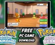 � Pokemon Brilliant Diamond &amp; Shining Pearl PC Download �nThe wait is over Pokemon Brilliant Diamond and Shining Pearl games are hear! Ready for you to download and play. This game runs great in PC today due to the fact that Switch Emulation progress has gone through the roof this year! So if you are interested in playing this game into your PC or laptop, then this video tutorial here will guide you through all the steps needed in playing this game.nnOfficial Site https://approms.com/pok