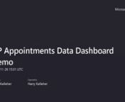 November 2021 GPAD dashboard enhancements, covering appointment details, cross tabs and dashboard data download.