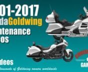 Cruiseman shows you how he performs the most common maintenance tasks on your 2001-2017 Honda Goldwing GL1800 or F6B. Cruiseman is not a mechanic by trade, which is the whole point of these videos. They are intended to show how someone with little or no mechanical experience has been able to save hundreds or even thousands of dollars in labor by performing routine maintenance.nnHAVING TROUBLE PURCHASING THESE VIDEOS? Try using this URL to access this page, then attempt your purchase again: https