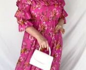 AYESHA DRESS - HOT PINK FLORAL 71509 from pink hot