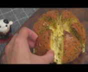 How To Make Creamcheese Garlic Bread Recipe n韓国で人気のガーリックブレッドの作り方n●● Recipe (レシピ):n** Soft Bread:n- 110ml Milkn(牛乳)n- 30g Sugarn(グラニュー糖)n- 4g Instant dry yeastn(ドライイースト)n- 250g Bread flourn(強力粉)n- 3g Saltn(塩)n- 1 Eggn(卵)n- Knead for 5 minutesn(5分間捏ねる)n- 20g Unsalted buttern(無塩バター)n- Knead for 15 minutesn(15分間捏ねる)n- Rise for 1 hourn(1時間発酵させる)n- Knead for 2 minutesn(2