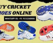 A wide range of Cricket Shoes collection for Boys, Kids, Junior, Men. All sizes available. At onlinecricstore, choose the best Cricket Shoes onlinenVisit store: https://www.onlinecricstore.com/cricket-shoes
