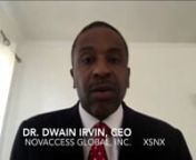 On MoneyTV with Donald Baillargeon, NovAccess Global, Inc. (OTCPINK: XSNX) CEO Dr. Dwain Irvin said StemVax is submitting an IND application for FDA approval to begin a Phase IIa clinical trial.
