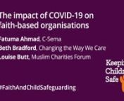 This talk is part of the Global Faith and Child Safeguarding Summit 2021 – a global conference on challenges, best practices and opportunities to improve child safeguarding in faith-based organisations. 8 - 11 November 2021.nnThis video includes a panel discussion on the increased risks of child abuse and exploitation during crises, with a focus on the COVID-19 pandemic. It examines how faith-based organisations (FBOs) are on the frontline of addressing these challenges, exploring their prepar