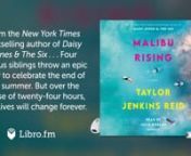 This is a preview of the digital audiobook of Malibu Rising—A Novel by Taylor Jenkins Reid, available on Libro.fm at https://www.libro.fm/audiobooks/9781984845344?cmp=librovimeo_2021. nnLibro.fm is the first audiobook company to directly support independent bookstores. Libro.fm&#39;s bookstore partners come in all shapes and sizes but do have one thing in common: being fiercely independent. Your purchases will directly support your chosen bookstore. nnMalibu RisingnA NovelnBy: Taylor Jenkins Reidn