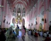 Misa católica en Madhurai, Tamil Nadu, India.