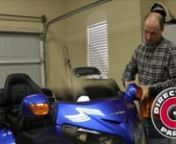 Cruiseman shows you how to install a V-Stream windshield on a 2012 Honda Goldwing.