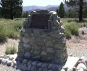 This is a historical landmark just north of Mammoth, CA on HWY 395. I made two mistakes in this video. It is not