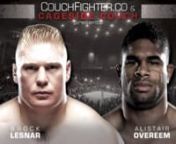 At UFC 141 the top contender spot in the UFC Heavyweight Division in on the line as Brock Lesnar takes on Alistair Overeem. A matchup that puts two of the biggest fighters in the division in the Octagon together is going to guarantee fireworks. nnWill Alistair Overeem win in his UFC debut or will Brock Lesnar return to his former prime and inch one step closer to reclaiming his belt. nnTune in for a fight breakdown and prediction of Brock Lesnar Vs. Alistair Overeem