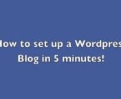 Setting up a Wordpress blog does not require any computer skills, with just a few clicks you can set up your Wordpress blog in 5 minutes. Below are the steps to follow in case the video is a bit too fast. nn1. Go to http://howimakemoneyonline.net/hostgatornn2. Click on view web hosting plans on the main page.nn3. Choose your plan and term. I recommend the