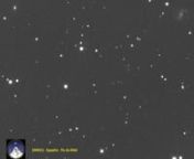 (99942) Apophis est un astéroïde géocroiseur , 2013 est la dernière fois ou on peut l&#39;observer facilement avant son passage proche de la Terre de 2029nPlus d&#39;informations ici : http://www.grandpublic.obspm.fr/Alerte-L-asteroide-Apophis-frolenn Images obtenues le 7 janvier 2013 de 2h00 à 3h00 UTC, poses de 30 sec, champ de 8 arc minnvitesse 3 arcsec/min distance à la Terre 15 millons de km (0.97 UA)n © François COLAS - IMCCE - CNRS - Observatoire de Paris - OMP - S2P