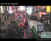NYC Times Square New Year Celebration 2013 Traffic cam Time Lapse (12 31 12 20:35 - 1 1 13 09:39) from new york city ball drop stream