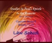 Much of our discussion so far has centered on the Torah, God&#39;s Law as revealed through Moses to Israel.However, it is here, in chapter 7 of Romans that we begin to see clearly what the functions of the law are, both for unbelievers and believers alike.A thematic review of Romans as we have seen it so far sets the stage for this discussion.Also treated in this classroom session are the subjects of original sin and the age of accountability.nBoundaries exploration, consequences, even learnin