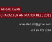 The work shown in my reel is of Triggerfish Animation Studios 2nd 3D feature film, Khumba. nI have been involved with this project by working on Character Modelling, Character Facial Deformations and Character Animation. nThis reel demonstrates a few of the shots and sequences that I animated and also some characters that I modeled.nThank you for watching!nnProperty of Triggerfish Animation Studios. Not for distribution.