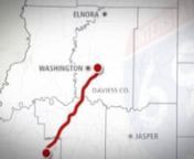 This was a route animation I created showing the completed and future sections of the I-69 extension from Evansville to Indianapolis. It appeared as part of a longer video on IndyStar.com.nLink: http://www.indystar.com/videonetwork/1892177664001/I-69-completion
