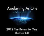 2012 The Return to One - The New Edit from ron if