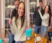 In this heartwarming gender reveal ceremony, the nervous but excited pregnant couple cut a blue and pink icing cake.&#60;br/&#62;&#60;br/&#62;They cut it with a small family gathering due to the pandemic restrictions.&#60;br/&#62;&#60;br/&#62;While cutting the cake, the mother-to-be reacts sky-high when it turns pink from the inside.&#60;br/&#62;&#60;br/&#62;The whole family of the pregnant couple sounds excited about welcoming a baby girl. &#60;br/&#62;&#60;br/&#62;&#92;