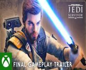 Star Wars Jedi: Survivor - Final Gameplay Trailer&#60;br/&#62;&#60;br/&#62;The story of Cal Kestis continues in STAR WARS Jedi: Survivor™, an epic new adventure that will push Cal further than ever as he fights to protect the galaxy from descending into darkness.&#60;br/&#62;&#60;br/&#62;Picking up five years after the events of STAR WARS Jedi: Fallen Order™, Jedi: Survivor is a third person, narrative-driven action-adventure game from Respawn Entertainment, developed in collaboration with Lucasfilm Games. STAR WARS Jedi: Survivor™ will be available on Xbox Series X&#124;S.