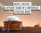 NASA Insight mission&#39;s seismometer data of a meteor slamming into Mars has been converted into sound.The meteor broke into multiple pieces during its entry into Mars atmosphere and created at least three craters which were imaged by NASA&#39;s Mars Reconnaissance Orbiter.&#60;br/&#62;&#60;br/&#62;Credit: NASA/JPL-Caltech