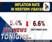 Inflation rates in Bicol, Ilocos Region, Western Visayas decelerate in October