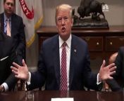 During a roundtable discussion about rethinking gun legislation and school safety in the wake of the Florida school shooting, President Donald Trump proposes bonuses for teachers who carry weapons on the job.