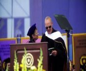 Michael Keaton brought his &#39;80s Batman back to life as he gave the commencement speech at his alma mater, Kent State University in Ohio