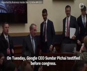 On Tuesday, Google CEO Sundar Pichai testified before congress. &#60;br/&#62;Business Insider reports Pichai was grilled about a wild YouTube conspiracy theory that Hillary Clinton drinks the blood of children.