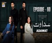 Watch all the episode of Adawat here: https://bit.ly/3GNEn0C&#60;br/&#62;&#60;br/&#62;Adawat Episode 60 &#124; Fatima Effendi &#124; Shazeal Shoukat &#124; Syed Jibran &#124; 9th February 2024 &#124; ARY Digital Drama &#60;br/&#62;&#60;br/&#62;Subscribe: https://bit.ly/2PiWK68&#60;br/&#62;&#60;br/&#62;Adawat &#124; When Revenge Takes Over Everything&#60;br/&#62;&#60;br/&#62;Sometimes when you don’t get what you want, jealousy and revenge take over your entire personality and destroy lives around you. Adawat has a similar story.&#60;br/&#62;&#60;br/&#62;Directed By: Syed Jari Khushnood Naqvi&#60;br/&#62;&#60;br/&#62;Cast:&#60;br/&#62;Fatima Effendi,&#60;br/&#62;Saad Qureshi,&#60;br/&#62;Shazeal Shoukat&#60;br/&#62;Syed Jibran&#60;br/&#62;Dania Enwer&#60;br/&#62;Naveed Raza&#60;br/&#62;Kinza Malik&#60;br/&#62;&#60;br/&#62;Watch Adawat Daily at 7:00 PM on ARY Digital&#60;br/&#62;&#60;br/&#62;#adawat#fatimaeffendi#syedjibran#saadqureshi#shazealshoukat#daniaenwer#naveedraza#kinzamalik &#60;br/&#62;&#60;br/&#62;Join ARY Digital on Whatsapphttps://bit.ly/3LnAbHU&#60;br/&#62;&#60;br/&#62;Pakistani Drama Industry&#39;s biggest Platform, ARY Digital, is the Hub of exceptional and uninterrupted entertainment. You can watch quality dramas with relatable stories, Original Sound Tracks, Telefilms, and a lot more impressive content in HD. Subscribe to the YouTube channel of ARY Digital to be entertained by the content you always wanted to watch.&#60;br/&#62;&#60;br/&#62;Join ARY Digital on Whatsapphttps://bit.ly/3LnAbHU