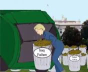 The former Mrs. Bill is donning a garbageman&#39;s uniform to take out the trash in this spot from a New Hampshire-based political advocacy group. In this case, the trash is President Bush&#39;s apparent failure in nearly every category. How clever.