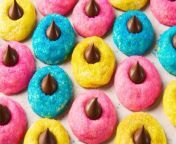 This festive recipe combines the adorable colors of Peeps with classic Kiss cookies for a bright, sweet, and easy Easter dessert.