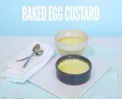 Our recipe for egg custard is the perfect speedy pud to make for the whole family. You can whip this after-dinner delight up in minutes with just four ingredients.