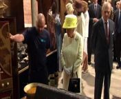 The Queen has visited the set of Games of Thrones in Belfast, Europe&#39;s largest television production.