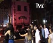 It got downright SCARY in Hollywood Saturday night -- when a nightclub security guard whipped out his stun gun and WENT AFTER some people while a brawl broke out in the street ... and it was all caught on tape.&#60;br/&#62;&#60;br/&#62;It&#39;s unclear exactly what started the madness -- but while the stun gun toting guard was chasing some people down the street ... a woman began to attack a man with closed-fist punches.&#60;br/&#62;&#60;br/&#62;Several guys rushed in and began fighting each other ... but eventually the melee was broken up and it appears both sides dispersed.&#60;br/&#62;&#60;br/&#62;So far, it&#39;s unclear if cops responded to the scene or if any arrests were made.&#60;br/&#62;&#60;br/&#62;UPDAT3: While the fight went down near Colony nightclub and Empire nightclub -- reps for Colony tell TMZ the security guards involved in the fight were not Colony employees.&#60;br/&#62;&#60;br/&#62;The rep says Colony security guards do not carry stun guns.&#60;br/&#62;&#60;br/&#62;We&#39;re also told the people involved in the fight had not been partying at Colony that night.&#60;br/&#62;