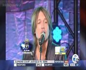 Keith Urban this morning performing live on GMA