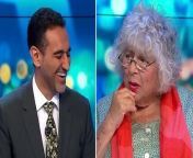 &#39;What are you? You&#39;re sort of brown&#39;: Myriam Margoyles asked an Australian talk show host.Source: The Project, Ten