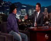 Jimmy thanks Garth for playing a song his sister requested for her birthday..