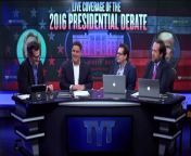 Was this the craziest line in the second presidential debate. Cenk Uygur, Ben Mankiewicz, Michael Shure and Jimmy Dore, hosts of The Young Turks