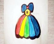 Dress drawing and painting for kids from pementa drawing
