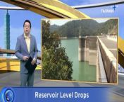 Northern Taiwan&#39;s Shimen Reservoir has fallen below 30% of capacity.
