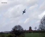 Low-flying military aircraft spotted over Kent village from ft6 bangla village video