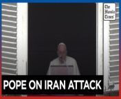 Pope warns against &#39;spiral of violence&#39; after Iran attack on Israel&#60;br/&#62;&#60;br/&#62;Pope Francis warns of escalating violence following Iran&#39;s missile and drone attack on Israel, emphasizing the risk of wider conflict. Iran&#39;s attack, a response to a strike on its consulate in Damascus, marked its first direct assault on Israel.&#60;br/&#62;&#60;br/&#62;Video by AFP &#60;br/&#62;&#60;br/&#62;Subscribe to The Manila Times Channel - https://tmt.ph/YTSubscribe &#60;br/&#62;Visit our website at https://www.manilatimes.net &#60;br/&#62; &#60;br/&#62;Follow us: &#60;br/&#62;Facebook - https://tmt.ph/facebook &#60;br/&#62;Instagram - https://tmt.ph/instagram &#60;br/&#62;Twitter - https://tmt.ph/twitter &#60;br/&#62;DailyMotion - https://tmt.ph/dailymotion &#60;br/&#62; &#60;br/&#62;Subscribe to our Digital Edition - https://tmt.ph/digital &#60;br/&#62; &#60;br/&#62;Check out our Podcasts: &#60;br/&#62;Spotify - https://tmt.ph/spotify &#60;br/&#62;Apple Podcasts - https://tmt.ph/applepodcasts &#60;br/&#62;Amazon Music - https://tmt.ph/amazonmusic &#60;br/&#62;Deezer: https://tmt.ph/deezer &#60;br/&#62;Tune In: https://tmt.ph/tunein&#60;br/&#62; &#60;br/&#62;#TheManilaTimes &#60;br/&#62;#worldnews &#60;br/&#62;#popefrancis &#60;br/&#62;#iranairstrike
