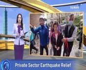 Sophie Chang, head of the TSMC Charity Foundation, arrived in Hualien to talk to earthquake victims and offer relief to the battered city.