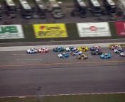 Austin Hill gets loose from the lead on Lap 112, leading to a melee and forcing the race to NASCAR Overtime at Talladega.