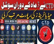 CTD compiles a report on social media trends over a period of 3 months