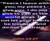 Bible Famous Quote and Bible Verse (New Testament - John 14:27)
