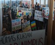 Google Fires Employees , for Protesting Israel Contract.&#60;br/&#62;28 Google workers have been fired for protesting &#60;br/&#62;a &#36;1.2 billion contract that the company has with &#60;br/&#62;the Israeli government and military to provide &#60;br/&#62;cloud and AI services, NBC News reports. .&#60;br/&#62;The firings follow an April 16 sit-in at &#60;br/&#62;Google&#39;s offices in California, New York and Seattle in which nine workers were arrested.&#60;br/&#62;The group that coordinated the demonstration &#60;br/&#62;is known as No Tech for Apartheid. .&#60;br/&#62;Google issued a statement about the recent firings.&#60;br/&#62;A small number of employee &#60;br/&#62;protesters entered and disrupted &#60;br/&#62;a few of our locations. , Google spokesperson, via statement.&#60;br/&#62;Physically impeding other employees’ &#60;br/&#62;work and preventing them from &#60;br/&#62;accessing our facilities is a clear &#60;br/&#62;violation of our policies, and &#60;br/&#62;completely unacceptable behavior. , Google spokesperson, via statement.&#60;br/&#62;We have so far concluded &#60;br/&#62;individual investigations that &#60;br/&#62;resulted in the termination of &#60;br/&#62;employment for 28 employees, &#60;br/&#62;and will continue to investigate &#60;br/&#62;and take action as needed, Google spokesperson, via statement.&#60;br/&#62;No Tech for Apartheid claims that the &#60;br/&#62;workers were fired &#92;