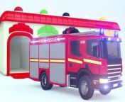 Learn Colors and Vehicles. Fire Truck, Ambulance, Cars. For kids from truck simulato