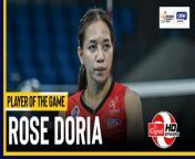 PVL Player of the Game Highlights: Roselyn Doria finishes strong for Cignal from kala doria